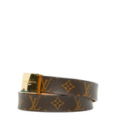 ルイ ヴィトン モノグラム サンチュール キャレ ベルト サイズ:75/30 M6800W ブラウン PVC レザー レディース LOUIS VUITTON 【中古】